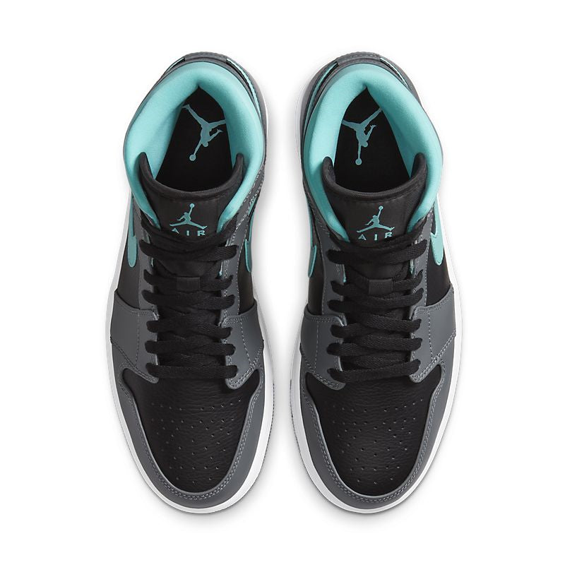 Tênis Jordan 1 Mid Grey Aqua (Sob encomenda)