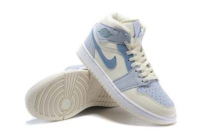 Tênis Jordan 1 Mid Mixed Textures Blue (Sob encomenda)