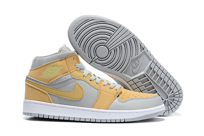 Tênis Jordan 1 Mid Mixed Textures Yellow (Sob encomenda)