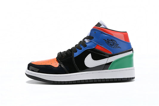 Tênis Jordan 1 Mid Multi Patent (Sob encomenda)