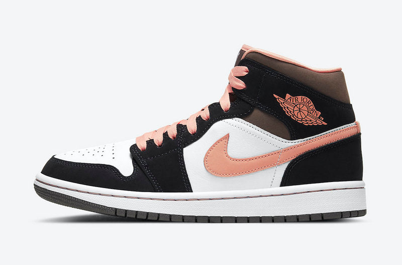 Tênis Jordan 1 Mid Peach Mocha (Sob encomenda)