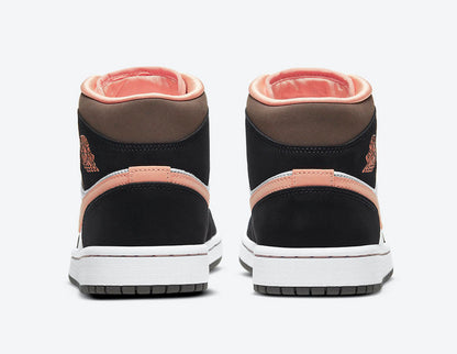 Tênis Jordan 1 Mid Peach Mocha (Sob encomenda)