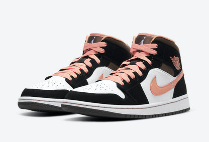 Tênis Jordan 1 Mid Peach Mocha (Sob encomenda)