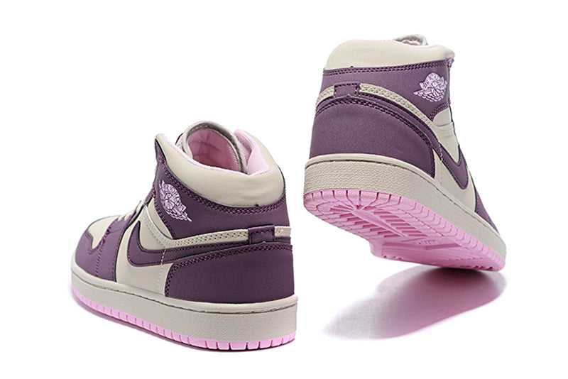 Tênis Jordan 1 Mid Pro Purple Desert Sand (Sob encomenda)