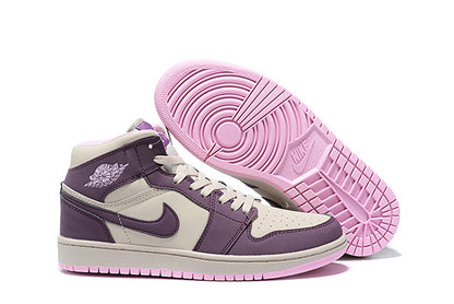 Tênis Jordan 1 Mid Pro Purple Desert Sand (Sob encomenda)