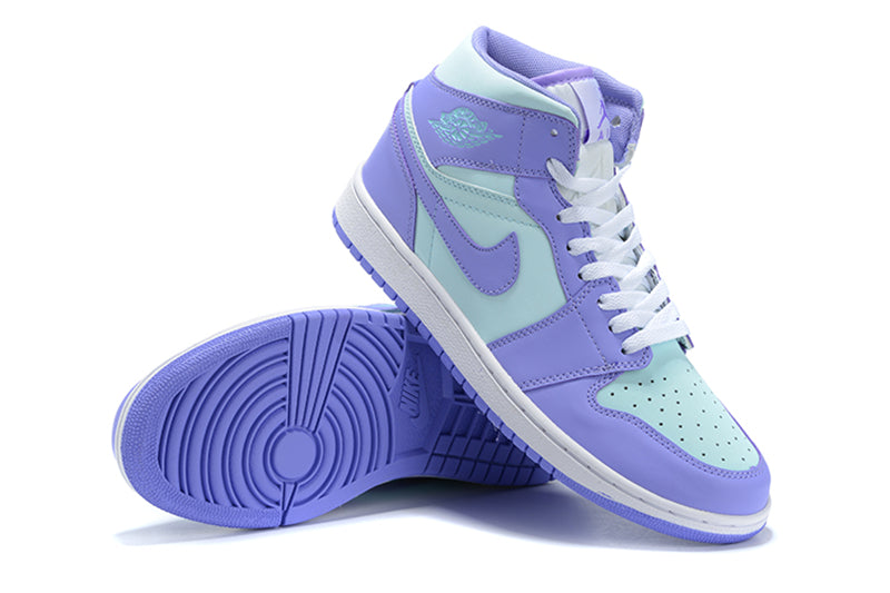 Tênis Jordan 1 Mid Purple Aqua (Sob encomenda)