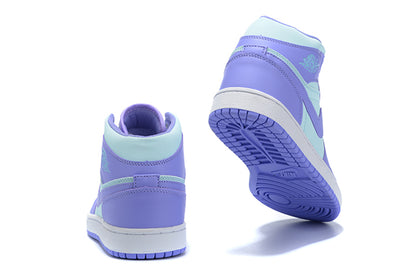 Tênis Jordan 1 Mid Purple Aqua (Sob encomenda)