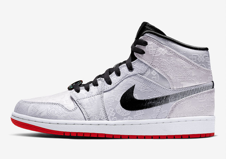 Tênis Jordan 1 Mid SE Fearless Edison Chen CLOT (Sob encomenda)