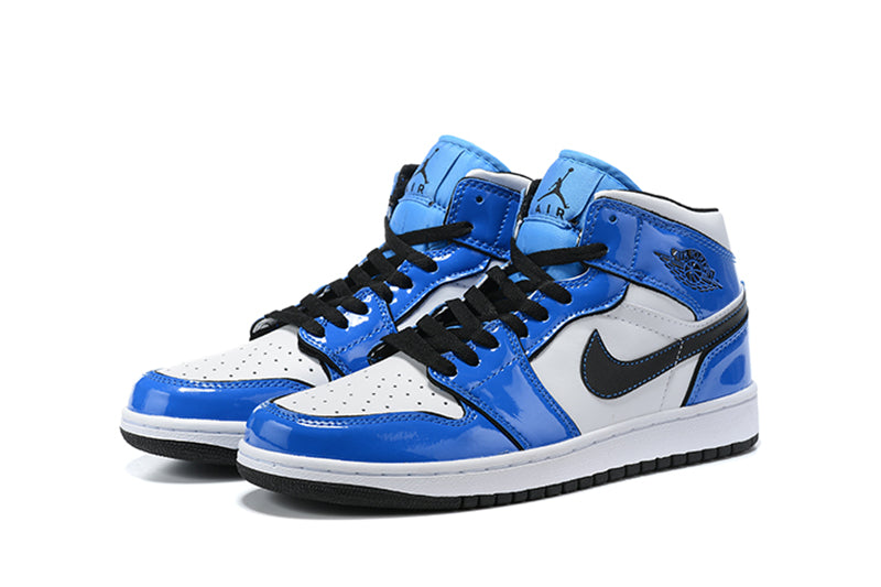 Tênis Jordan 1 Mid Signal Blue (Sob encomenda)