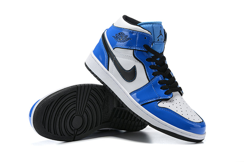 Tênis Jordan 1 Mid Signal Blue (Sob encomenda)