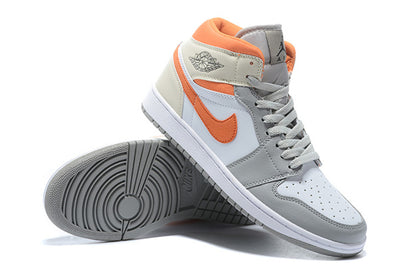 Tênis Jordan 1 Mid Starfish Pure Platinum (Sob encomenda)