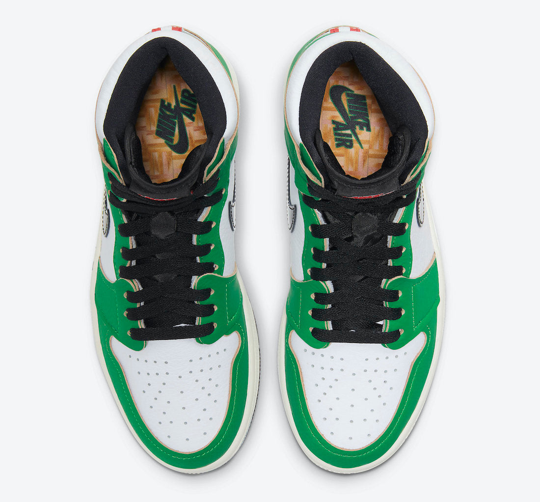 Tênis Jordan 1 Retro High Lucky Green (Sob encomenda)