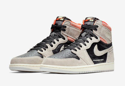 Tênis Jordan 1 Retro High Neutral Grey Hyper Crimson (Sob encomenda)