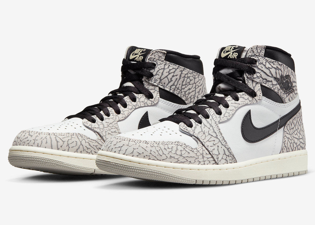 Tênis Jordan 1 Retro High OG White Cement (Sob encomenda)