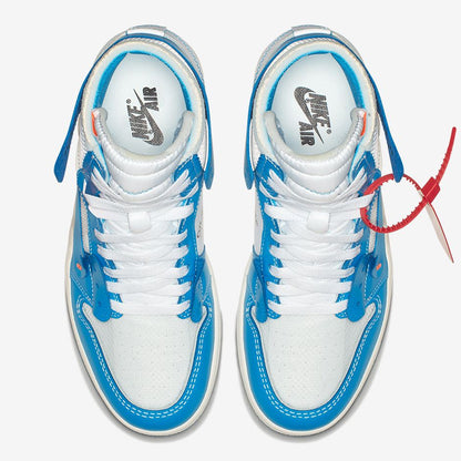 Tênis Jordan 1 Retro High Off-White University Blue (Sob encomenda)