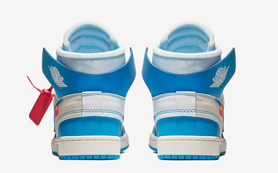 Tênis Jordan 1 Retro High Off-White University Blue (Sob encomenda)