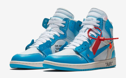 Tênis Jordan 1 Retro High Off-White University Blue (Sob encomenda)