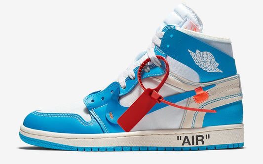 Tênis Jordan 1 Retro High Off-White University Blue (Sob encomenda)