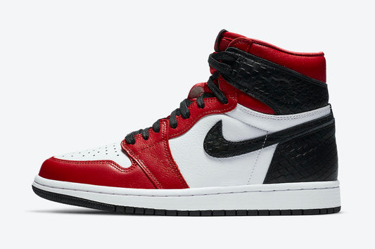 Tênis Jordan 1 Retro High Satin Snake Chicago (Sob encomenda)