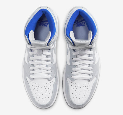 Tênis Jordan 1 Retro High Zoom White Racer Blue (Sob encomenda)