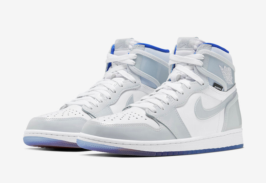 Tênis Jordan 1 Retro High Zoom White Racer Blue (Sob encomenda)