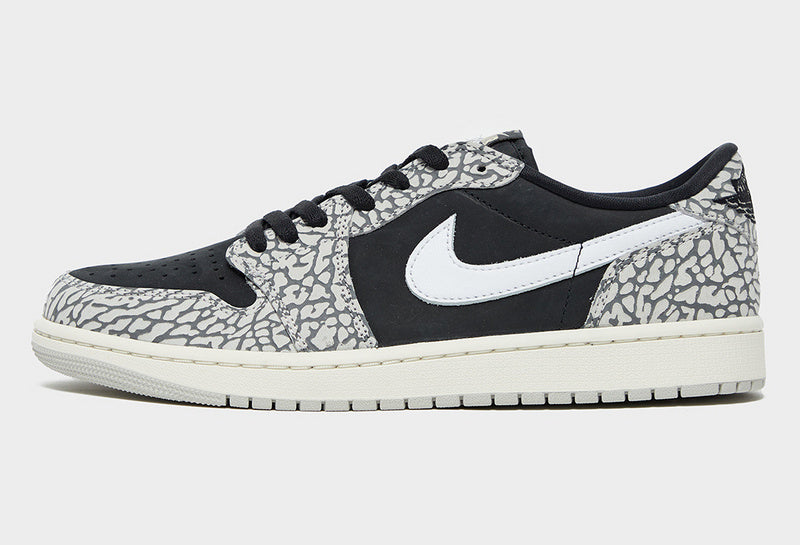 Tênis Jordan 1 Retro Low OG Black Cement (Sob encomenda)