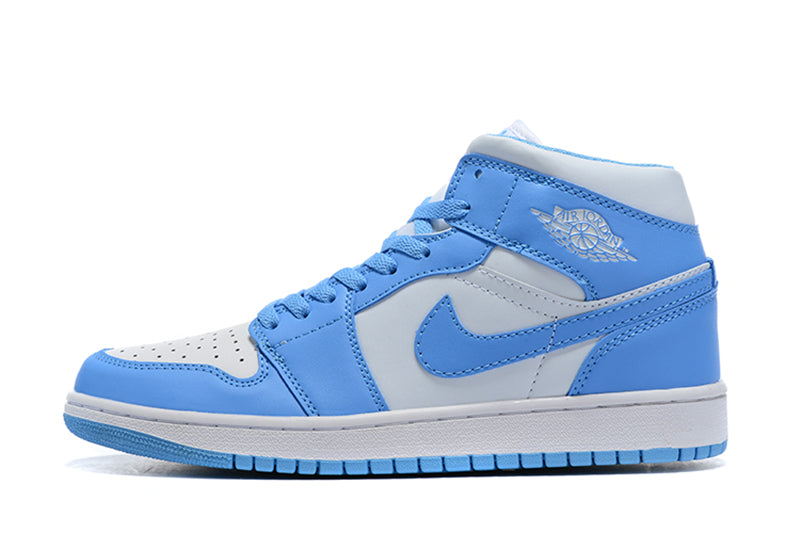 Tênis Jordan 1 Retro Mid UNC (Sob encomenda)