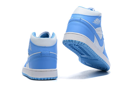 Tênis Jordan 1 Retro Mid UNC (Sob encomenda)