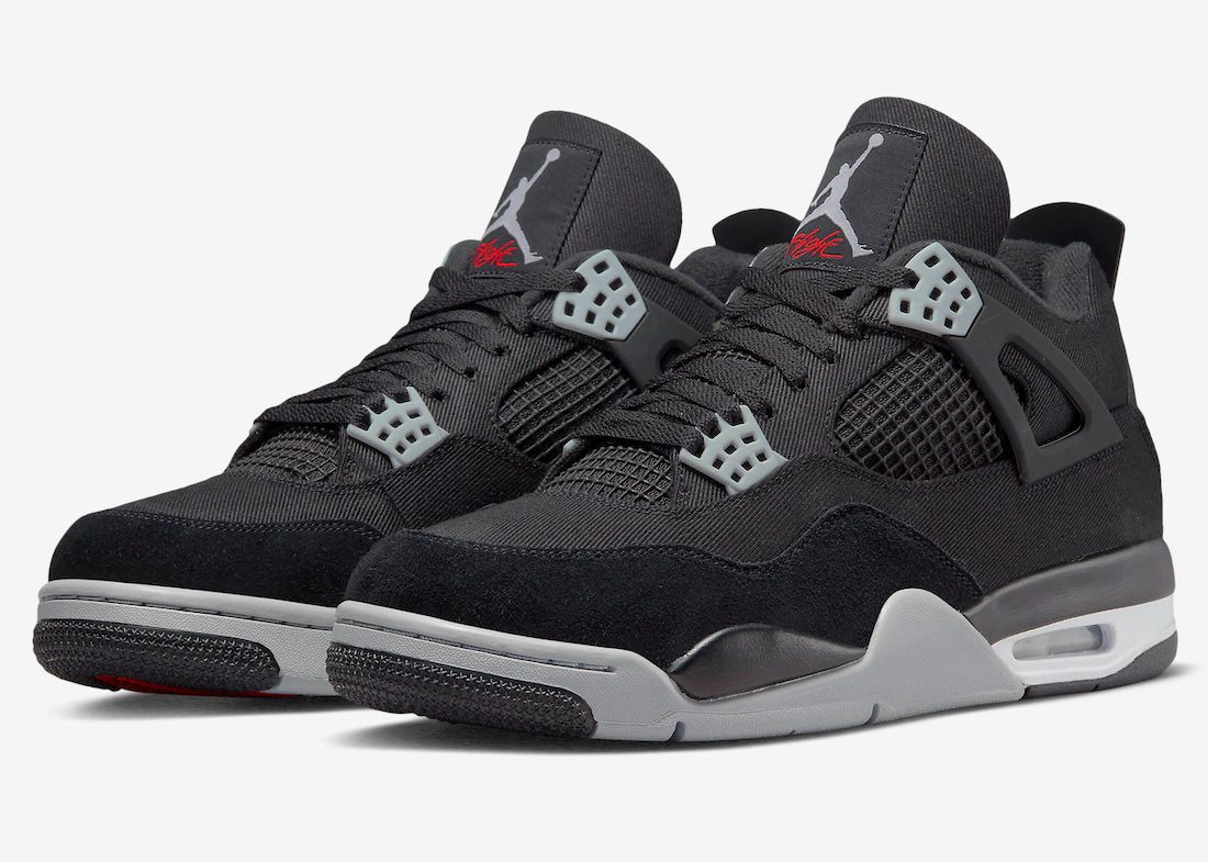 Tênis Jordan 4 Retro SE Black Canvas (Sob encomenda)