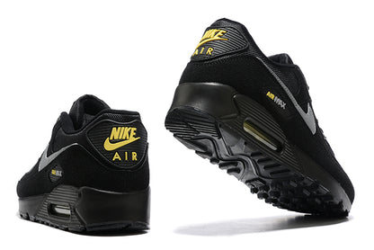 Tênis Nike Air Max 90 Black Yellow Strike Metallic Cool Grey (Sob encomenda)