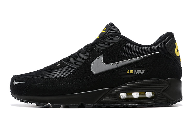 Tênis Nike Air Max 90 Black Yellow Strike Metallic Cool Grey (Sob encomenda)