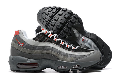 Tênis Nike Air Max 95 Essential Particle Grey Track Red (Sob encomenda)