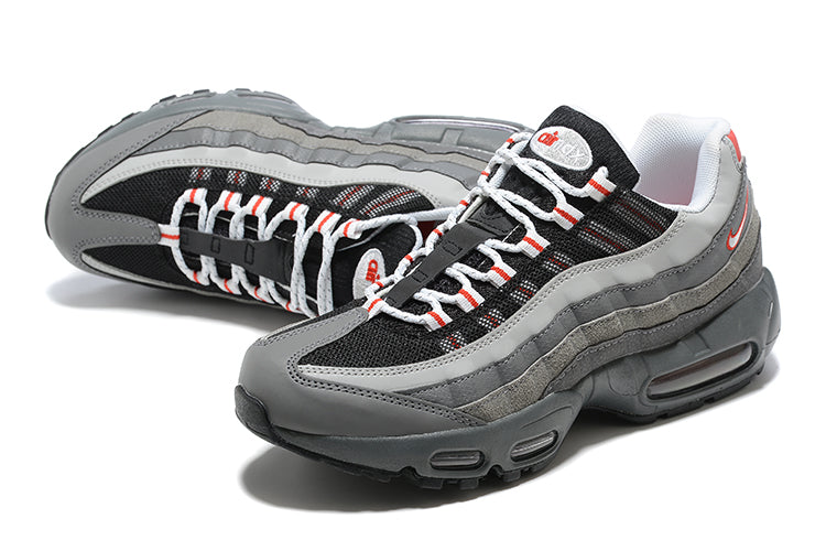 Tênis Nike Air Max 95 Essential Particle Grey Track Red (Sob encomenda)