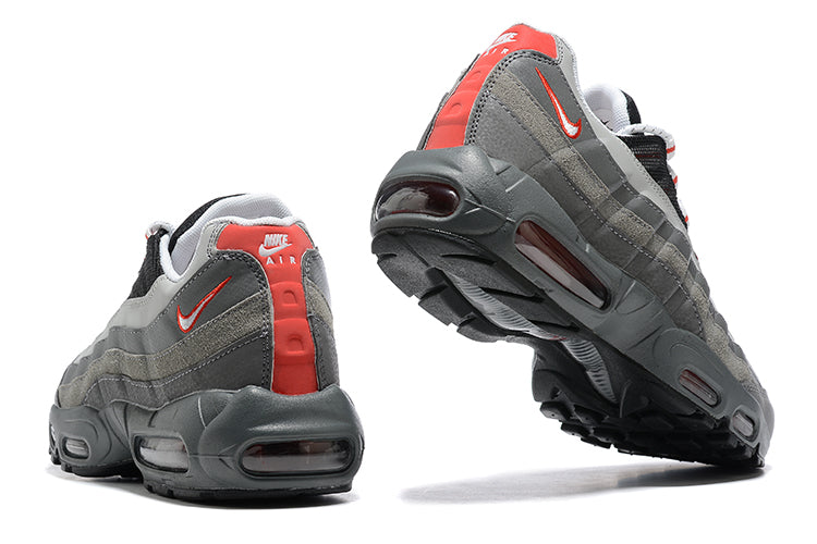 Tênis Nike Air Max 95 Essential Particle Grey Track Red (Sob encomenda)