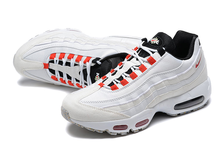 Tênis Nike Air Max 95 Light Bone Habanero Red (Sob encomenda)