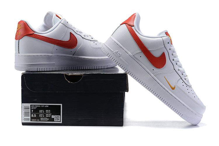 Tênis Nike Air Force 1 Low Essential Gym Red Mini Swoosh (Sob encomenda)