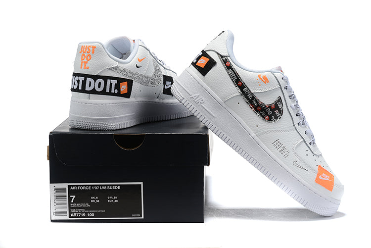 Tênis Nike Air Force 1 Low Just Do It Pack White/Black (Sob encomenda)