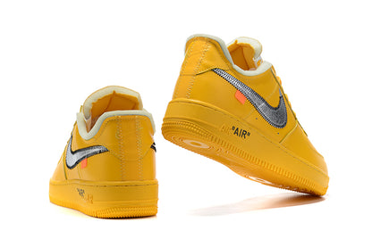 Tênis Nike Air Force 1 Low Off-White ICA University Gold (Sob encomenda)