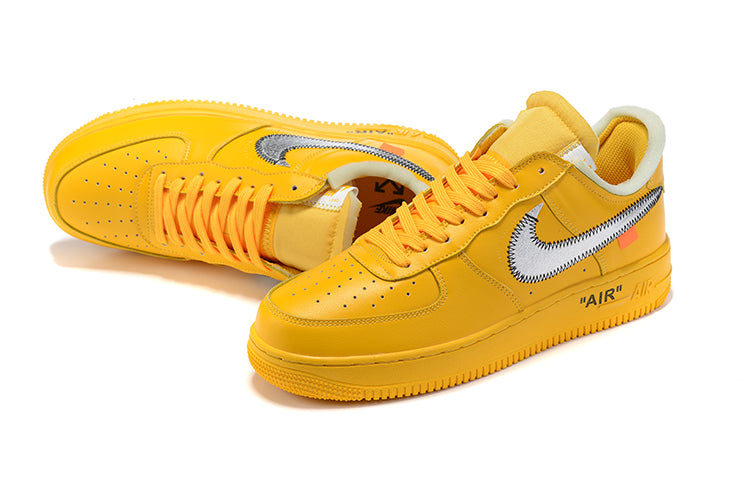 Tênis Nike Air Force 1 Low Off-White ICA University Gold (Sob encomenda)