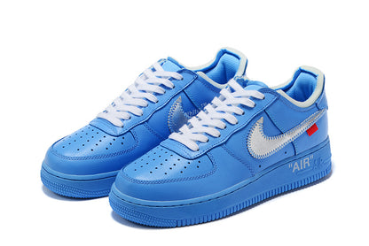 Tênis Nike Air Force 1 Low Off-White MCA University Blue (Sob encomenda)