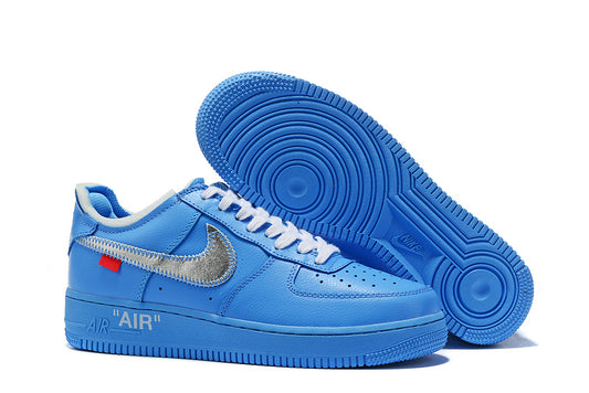 Tênis Nike Air Force 1 Low Off-White MCA University Blue (Sob encomenda)