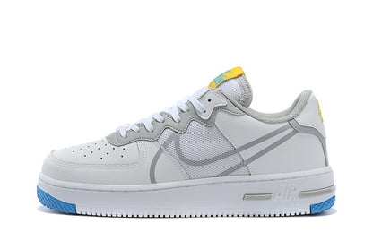 Tênis Nike Air Force 1 Low React SU White Light Smoke Grey (Sob encomenda)