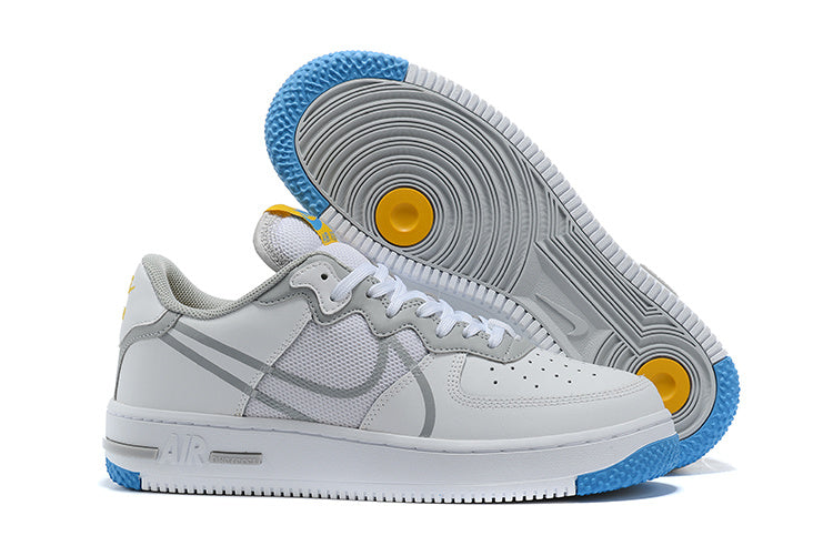 Tênis Nike Air Force 1 Low React SU White Light Smoke Grey (Sob encomenda)