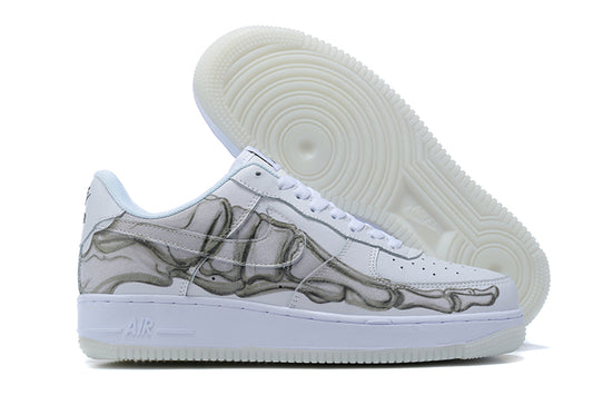 Tênis Nike Air Force 1 Low Skeleton Halloween (Sob encomenda)