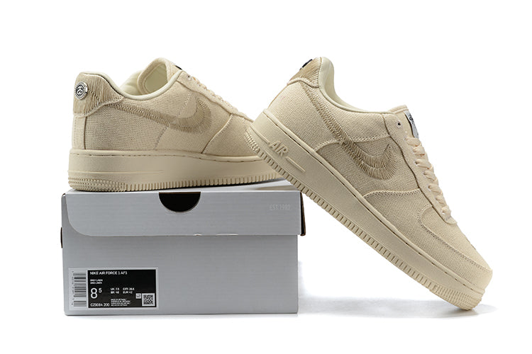 Tênis Nike Air Force 1 Low Stussy Fossil (Sob encomenda)