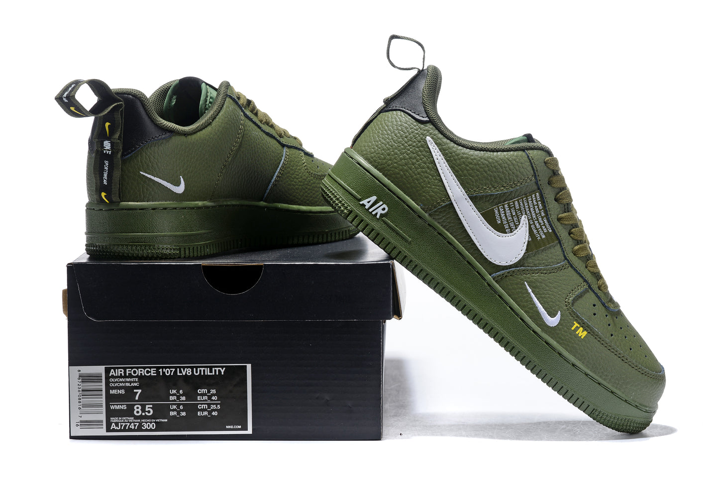 Tênis Nike Air Force 1 Low Utility Olive Canvas (Sob encomenda)