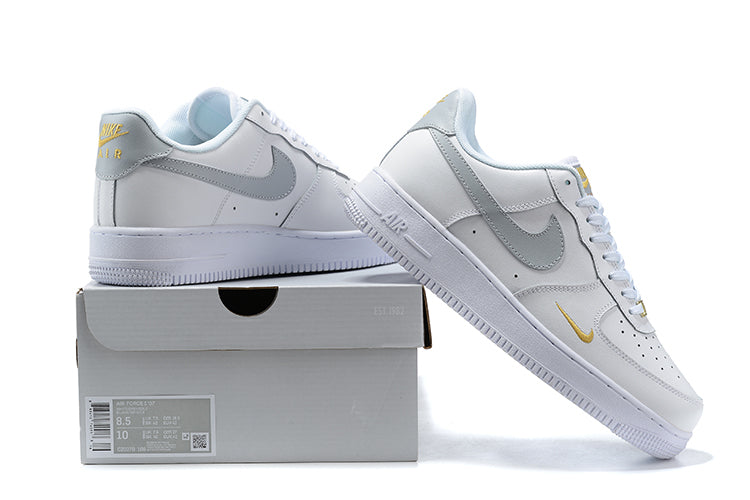 Tênis Nike Air Force 1 Low White Grey Gold (Sob encomenda)