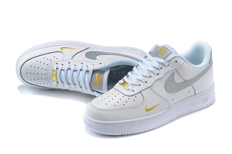 Tênis Nike Air Force 1 Low White Grey Gold (Sob encomenda)