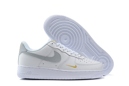 Tênis Nike Air Force 1 Low White Grey Gold (Sob encomenda)