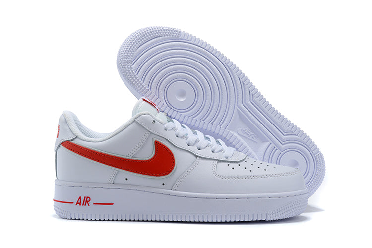 Tênis Nike Air Force 1 Low White Gym Red (Sob encomenda)